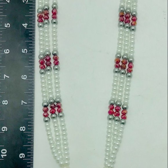 Handmade Layered Beaded Chain Necklace - Picture 8 of 8